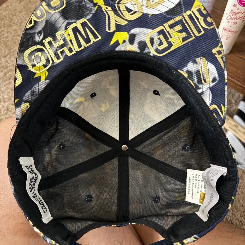 SM Entertainment BWCW Pacifists Snapback K-Pop EXO 2013‎ Gold Skull Graphic Cap